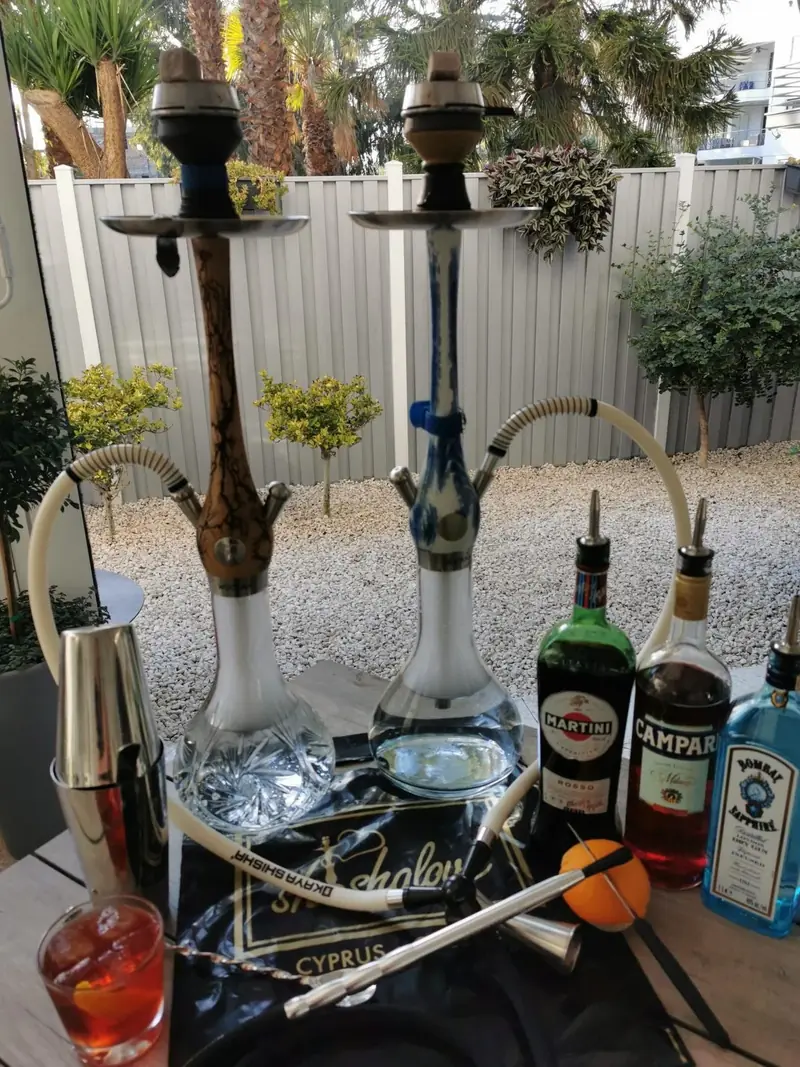 Hookaholic private evening setup in Limassol